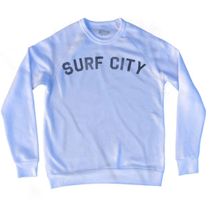 Surf City Adult Tri-Blend Sweatshirt - White
