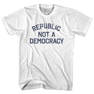 Republic Not A Democracy Womens Cotton Junior Cut T-Shirt by Ultras Republic Not A Democracy Womens Cotton Junior Cut T-Shirt by Ultras