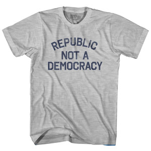 Republic Not A Democracy Adult Cotton T-Shirt by Ultras