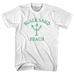 Alaska Black Sand Beach Emerald Art Trident Adult Cotton by Life On the Strand