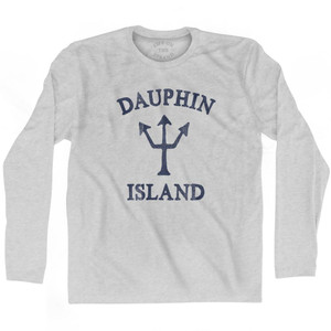 Alabama Dauphin Island Trident Adult Cotton Long Sleeve by Life On the Strand Alabama Dauphin Island Trident Adult Cotton Long Sleeve by Life On the Strand