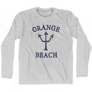 Alabama Orange Beach Trident Adult Cotton Long Sleeve by Life On the Strand Alabama Orange Beach Trident Adult Cotton Long Sleeve by Life On the Strand