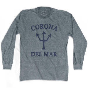 California Corona Del Mar Trident Adult Tri-Blend Long Sleeve by Life On the Strand