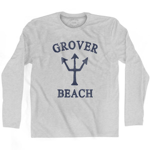 California Grover Beach Trident Adult Cotton Long Sleeve by Life On the Strand California Grover Beach Trident Adult Cotton Long Sleeve by Life On the Strand