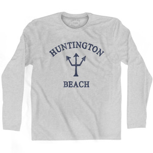 California Huntington Beach Trident Adult Cotton Long Sleeve by Life On the Strand