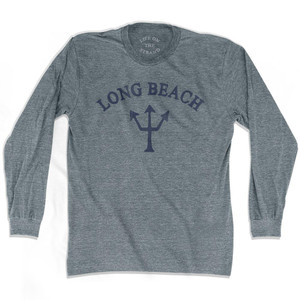 California Long Beach Trident Adult Tri-Blend Long Sleeve by Life On the Strand California Long Beach Trident Adult Tri-Blend Long Sleeve by Life On the Strand