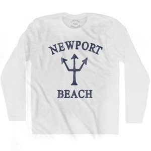 California Newport Beach Trident Adult Cotton Long Sleeve by Life On the Strand California Newport Beach Trident Adult Cotton Long Sleeve by Life On the Strand