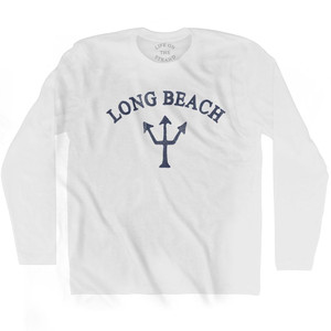 California Long Beach Trident Adult Cotton Long Sleeve by Life On the Strand California Long Beach Trident Adult Cotton Long Sleeve by Life On the Strand
