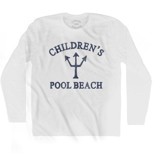 California Childrens Pool Beach Trident Adult Cotton Long Sleeve by Life On the Strand California Childrens Pool Beach Trident Adult Cotton Long Sleeve by Life On the Strand