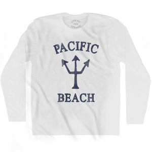 California Pacific Beach Trident Adult Cotton Long Sleeve by Life On the Strand