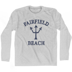 Connecticut Fairfield Beach Trident Adult Cotton Long Sleeve by Life On the Strand Connecticut Fairfield Beach Trident Adult Cotton Long Sleeve by Life On the Strand