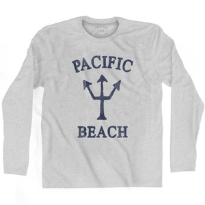 California Pacific Beach Trident Adult Cotton Long Sleeve by Life On the Strand