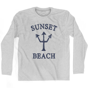California Sunset Beach Trident Adult Cotton Long Sleeve by Life On the Strand California Sunset Beach Trident Adult Cotton Long Sleeve by Life On the Strand