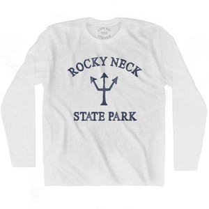 Connecticut Rocky Neck State Park Trident Adult Cotton Long Sleeve by Life On the Strand Connecticut Rocky Neck State Park Trident Adult Cotton Long Sleeve by Life On the Strand