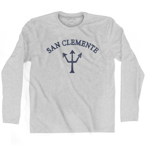 California San Clemente Trident Adult Cotton Long Sleeve by Life On the Strand