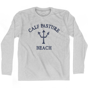 Connecticut Calf Pasture Beach Trident Adult Cotton Long Sleeve by Life On the Strand Connecticut Calf Pasture Beach Trident Adult Cotton Long Sleeve by Life On the Strand