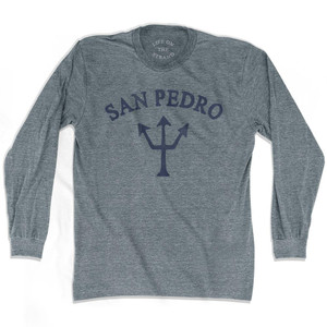 California San Pedro Trident Adult Tri-Blend Long Sleeve by Life On the Strand