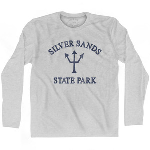 Connecticut Silver Sands State Park Trident Adult Cotton Long Sleeve by Life On the Strand Connecticut Silver Sands State Park Trident Adult Cotton Long Sleeve by Life On the Strand