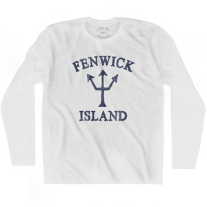 Delaware Fenwick Island Trident Adult Cotton Long Sleeve by Life On the Strand