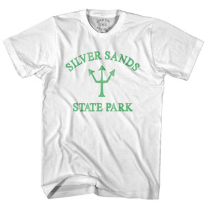 Connecticut Silver Sands State Park Emerald Art Trident Adult Cotton by Life On the Strand Connecticut Silver Sands State Park Emerald Art Trident Adult Cotton by Life On the Strand