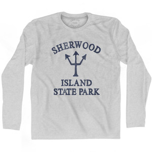 Delaware Sherwood Island State Park Trident Adult Cotton Long Sleeve by Life On the Strand Delaware Sherwood Island State Park Trident Adult Cotton Long Sleeve by Life On the Strand