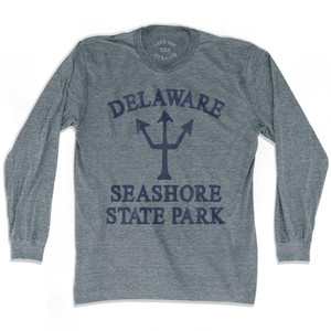 Delaware Delaware Seashore State Park Trident Adult Tri-Blend Long Sleeve by Life On the Strand