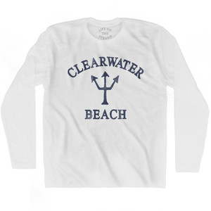 Florida Clearwater Beach Trident Adult Cotton Long Sleeve by Life On the Strand Florida Clearwater Beach Trident Adult Cotton Long Sleeve by Life On the Strand
