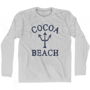 Florida Cocoa Beach Trident Adult Cotton Long Sleeve by Life On the Strand Florida Cocoa Beach Trident Adult Cotton Long Sleeve by Life On the Strand