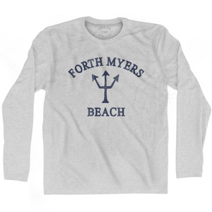 Florida Fort Myers Beach Trident Adult Cotton Long Sleeve by Life On the Strand Florida Fort Myers Beach Trident Adult Cotton Long Sleeve by Life On the Strand