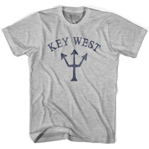 Florida Key West Trident Womens Cotton Junior Cut T-Shirt - Grey Heather Florida Key West Trident Womens Cotton Junior Cut T-Shirt - Grey Heather