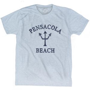 Florida Pensacola Beach Trident Adult Tri-Blend by Life On the Strand Florida Pensacola Beach Trident Adult Tri-Blend by Life On the Strand