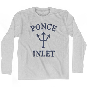 Florida Ponce Inlet Trident Adult Cotton Long Sleeve by Life On the Strand Florida Ponce Inlet Trident Adult Cotton Long Sleeve by Life On the Strand