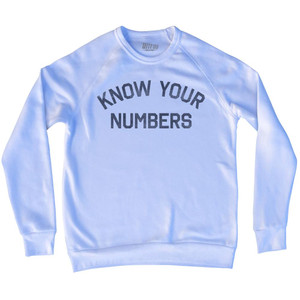 Know Your Numbers Adult Tri-Blend Sweatshirt by Ultras