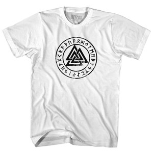 Odins Triangle Norse Viking Adult Cotton T-Shirt by Ultras