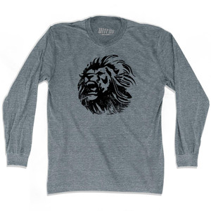 Fossa Dei Leoni Original Italian Milan Ultras Support Lion Adult Tri-Blend Long Sleeve T-Shirt by Ultras