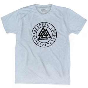 Odins Triangle Norse Viking Adult Tri-Blend T-Shirt by Ultras