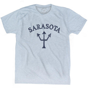 Florida Sarasota Trident Adult Tri-Blend T-Shirt by Ultras