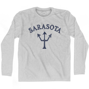 Florida Sarasota Trident Adult Cotton Long Sleeve T-Shirt by Ultras Florida Sarasota Trident Adult Cotton Long Sleeve T-Shirt by Ultras