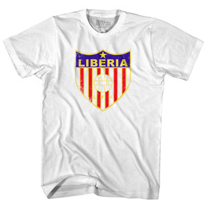 Vintage Liberia Soccer Crest Womens Cotton Junior Cut T-Shirt by Ultras Vintage Liberia Soccer Crest Womens Cotton Junior Cut T-Shirt by Ultras