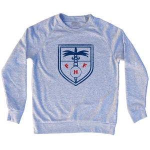 Vintage Haiti Soccer Crest Adult Tri-Blend Sweatshirt by Ultras Vintage Haiti Soccer Crest Adult Tri-Blend Sweatshirt by Ultras