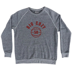 Big Cozy 50 Basketball Adult Tri-Blend Sweatshirt - Athletic Grey Big Cozy 50 Basketball Adult Tri-Blend Sweatshirt - Athletic Grey