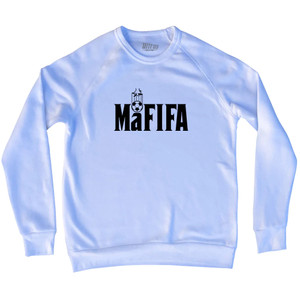 Mafifa Fifa Mafia Corruption Adult Tri-Blend Sweatshirt - White