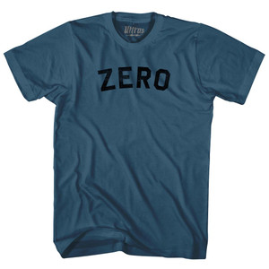 Zero Adult Cotton T-shirt - Lake Blue