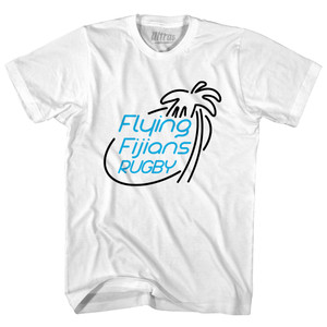 Fiji Rugby Flying Fijians Adult Cotton T-shirt - White Fiji Rugby Flying Fijians Adult Cotton T-shirt - White