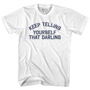 Keep Telling Yourself That Darling Youth Cotton T-shirt - White