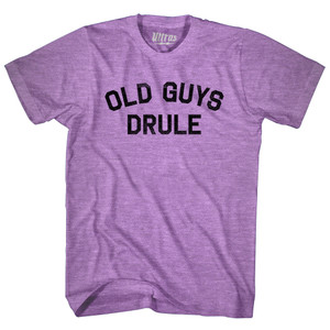 Old Guys Drule Adult Tri-Blend T-shirt - Athletic Purple
