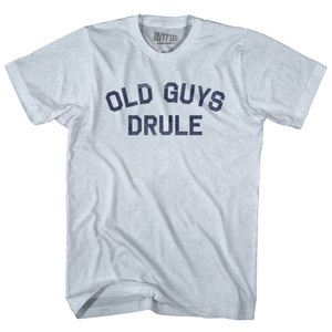 Old Guys Drule Adult Tri-Blend T-shirt - Athletic White