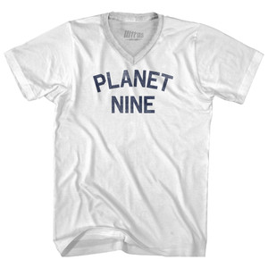 Planet Nine Adult Tri-Blend V-neck T-shirt - White Planet Nine Adult Tri-Blend V-neck T-shirt - White
