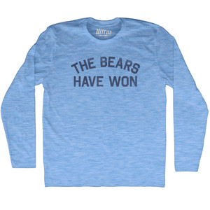 The Bears Have won Adult Tri-Blend Long Sleeve T-shirt - Athletic Blue