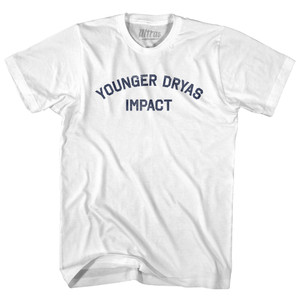 Younger Dryas Impact Adult Cotton T-shirt - White